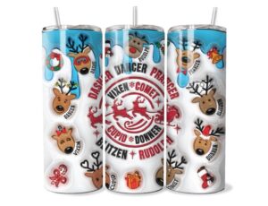 Rénszarvas Nyomok Tumbler
