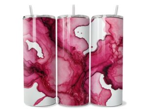 Fehér Magenta Színpompa Tumbler
