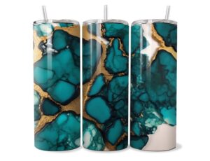 Zöld Elegancia Márvány Tumbler