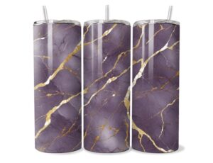 Lila Luxus Márvány Tumbler