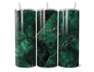 Smaragdzöld Elegancia Márvány Tumbler