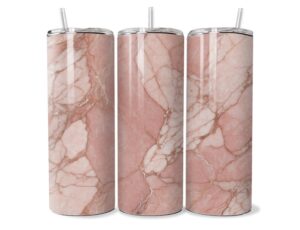 Rózsaszín Luxus Márvány Tumbler