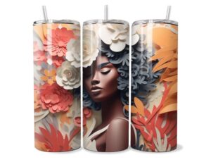 Virágos Harmónia Afro Tumbler