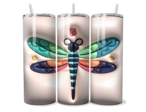 Szivárvány Szitakötő Tumbler