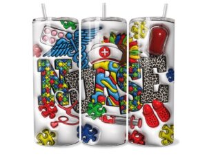 Autizmus Támogatói Ápolói Tumbler