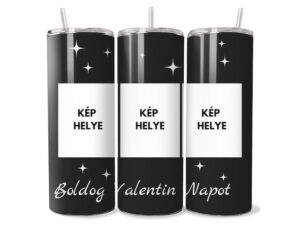 Csillagos Valentin Egyedi Tumbler