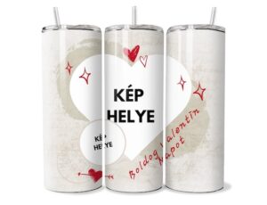 Szív Ragyogás Egyedi Tumbler