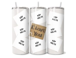 Homok Szerelem Egyedi Tumbler