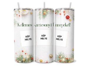 Karácsonyi Pillanatok Egyedi Tumbler