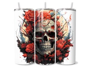 Koponyás Rózsás Tumbler