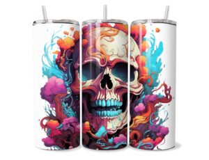 Koponyás Színes Füst Tumbler
