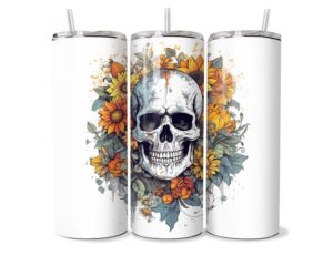 Napraforgós Koponyás Tumbler