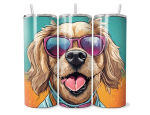 Stílusos Golden Retriever Tumbler
