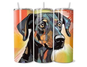 Modern Művészi Kutyus Tumbler