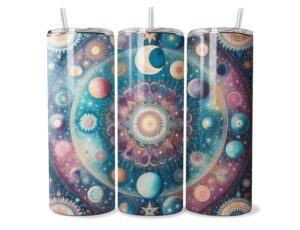 Boho Bolygók Tumbler