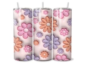 Pasztell Virágtánc Tumbler
