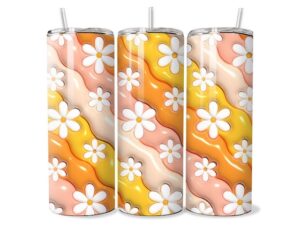 Narancs Virágtánc Tumbler