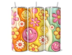 Groovy Virágtánc Tumbler