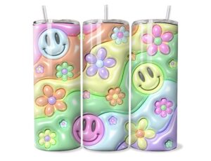 Hippi Pasztell Virágtánc Tumbler