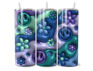 Zöld Virágtánc Tumbler