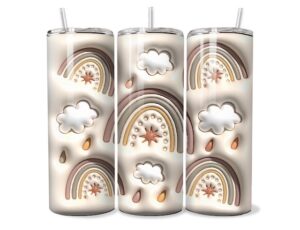 Szivárvány Virágzás Tumbler