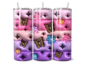 Csillámos Pillangó Tumbler