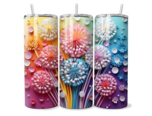 Neon Virág Tumbler