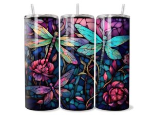 Neon Szitakötő Tumbler