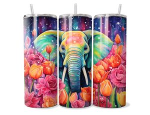 Szivárvány Elefánt Tumbler