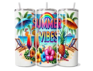 Frissítő Virágok és Koktélok Tumbler