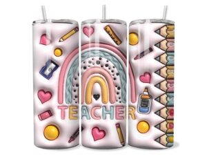 Színes Tanár Tumbler