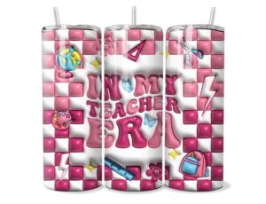 Oktatók 3D Minta Tumbler