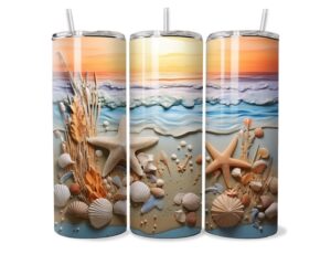 Naplemente Kagylós Tumbler