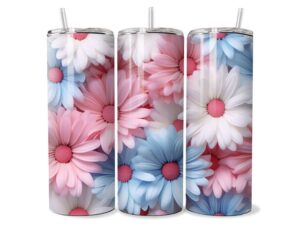 Színes Margaréta Virágok Tumbler