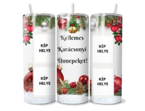 Ünnepi Harmónia Egyedi Tumbler