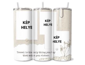 Utazási Kalandok Egyedi Tumbler