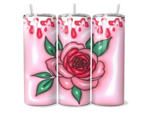 Vörös Rózsa Elegancia Tumbler